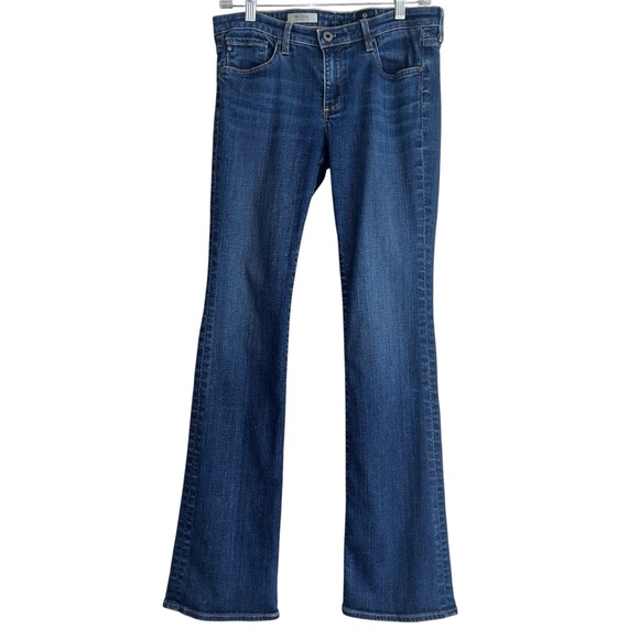 AG Adriano Goldschmied The Sylvia Dark Blue Skinny Boot Cut Jeans Sz 29R - Picture 1 of 13